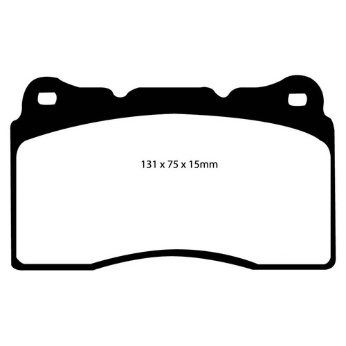Pastillas de freno delanteras EBC126138 para Ford GT - Imagen 2 de 6