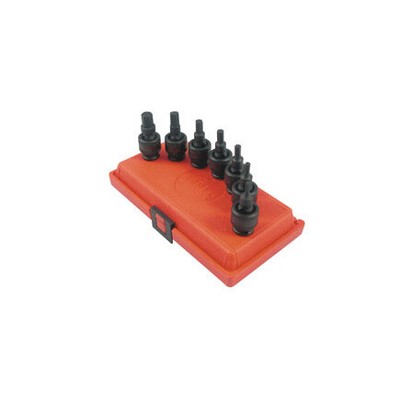 Sunex Tools 3659 3/8 Dr 7 Pc Met Univ Hex Imp St