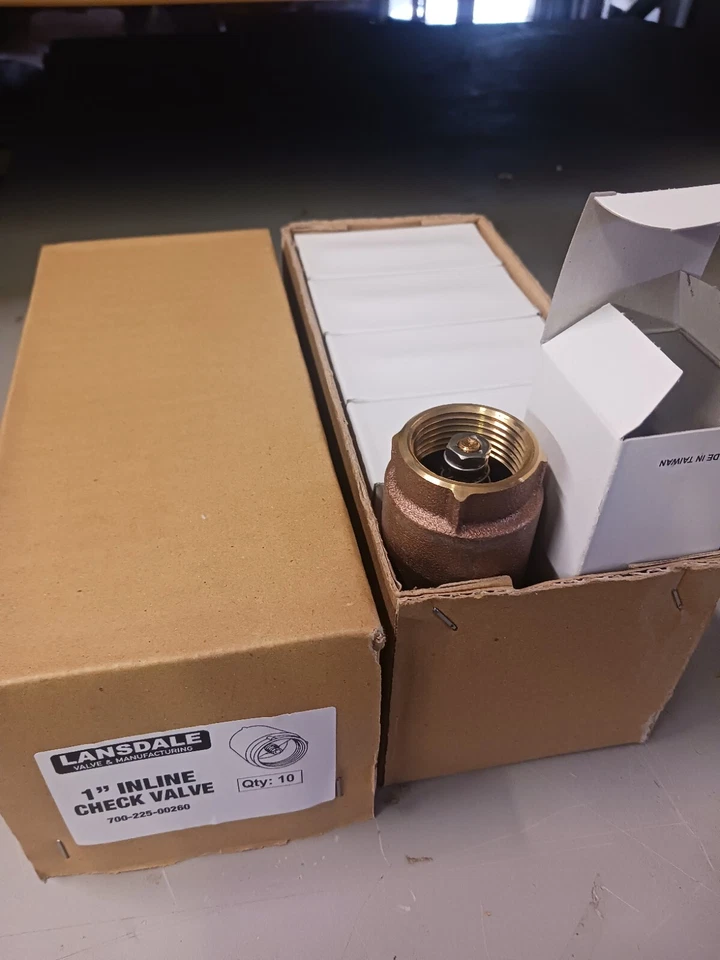 10 Inline Spring Check Valves 1"  Lansdale Fire Sprinkler   (1D) - Image 3 of 3