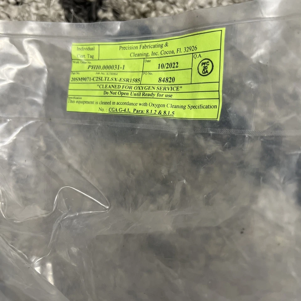 Válvula de aguja de presión media/actuador neumático estilo pistón Parker autoclave Foto 3 de 3