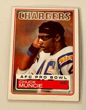 1983 TOPPS/ CHUCK MUNCIE* SAN DIEGO CHARGERS #379 AFC PRO BOWL
