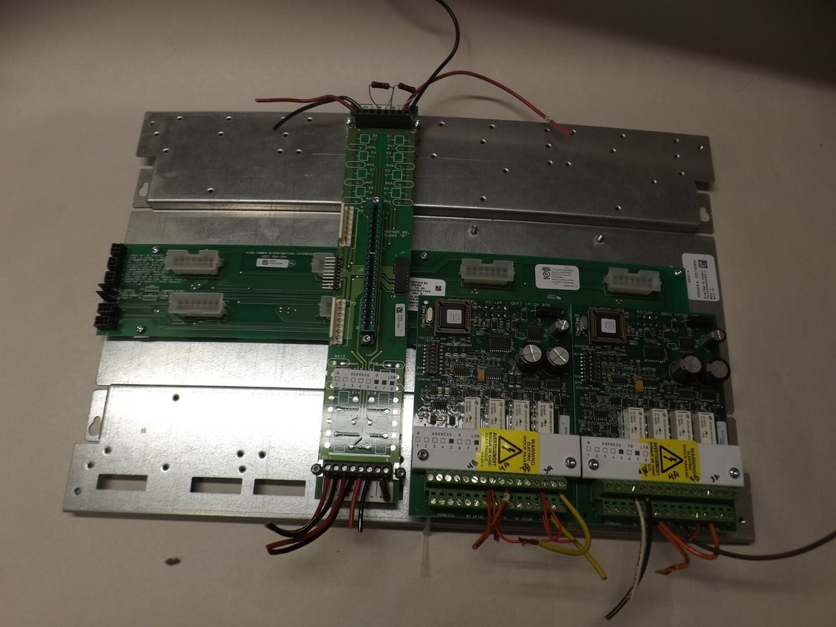 Simplex 566-084 4100 Power Distribution Interface Board Aux Cards