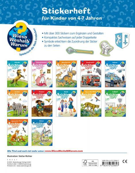 Thumbnail - Ravensburger Buch Wieso? Weshalb? Warum? Stickerheft Ritter 32984