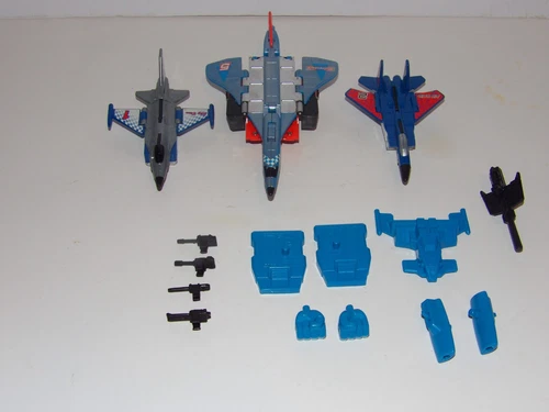 TRANSFORMERS G2 SUPERION AERIALBOTS WITH ACCESSORIES VINTAGE ORIGINAL