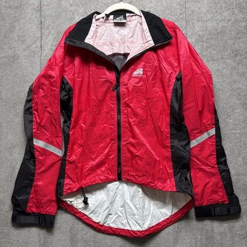Showers Pass Cycling Jacket M Red Rain Coat Water Proof Vented Reflective