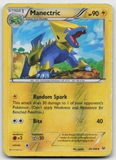 Manectric 25/108 Roaring Skies Reverse Holo Pokemon Heavily Played
