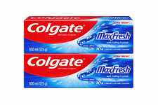 2 x Colgate Max Fresh Cool Mint Original Mint Toothpaste 100ml NEXT DAY DELIVERY 44.95 per litre