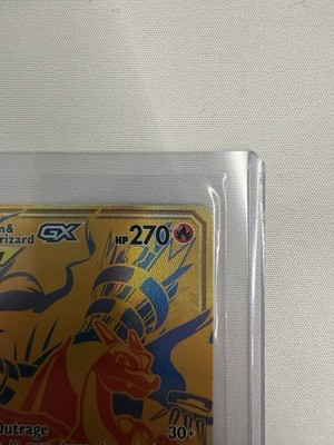 Reshiram & Charizard GX SM247 Gold Promo Tag Team Pokémon Card 270