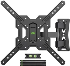 Full Motion TV Wall Mount for 26-55" TVs, Swivel Tilt VESA 400x400mm
