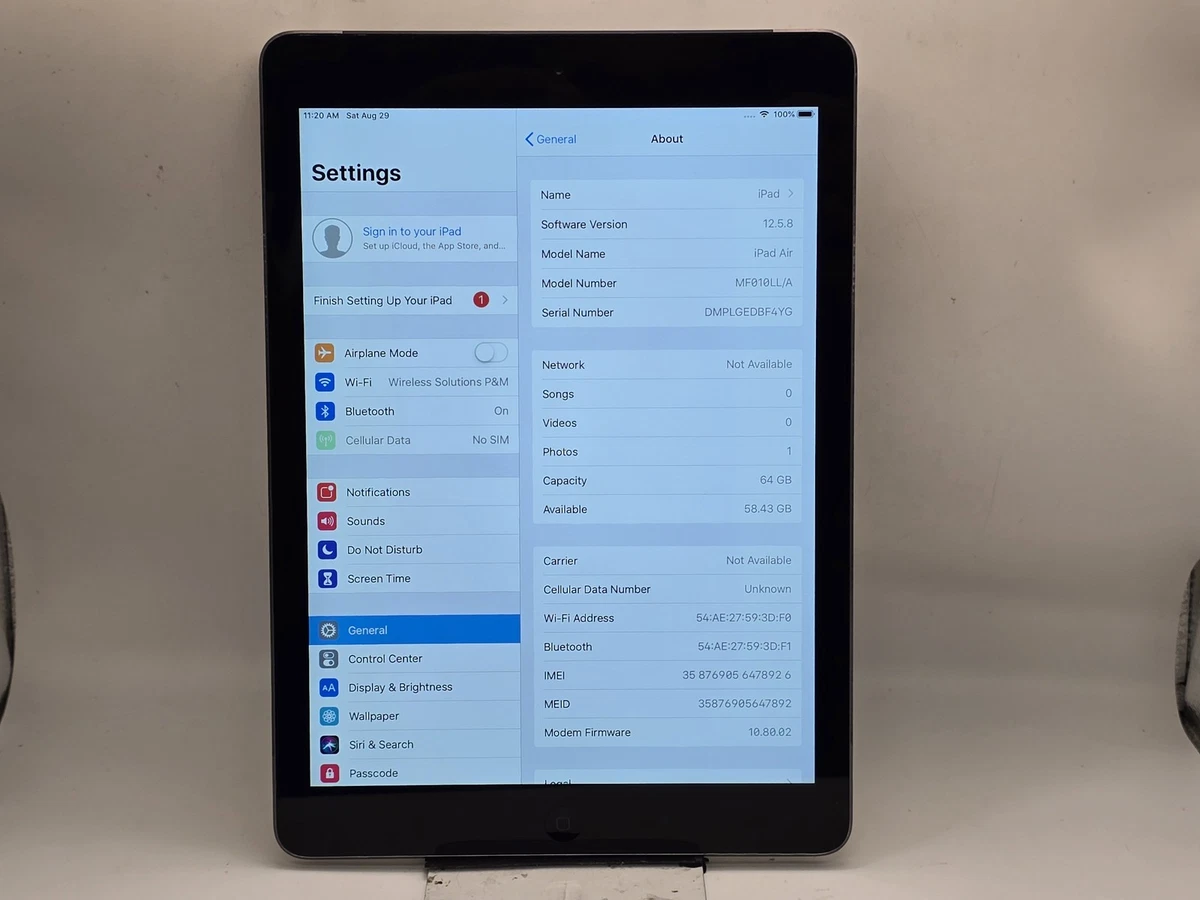 Apple iPad Air (1st Generation) 64 GB Tablets for sale | eBay