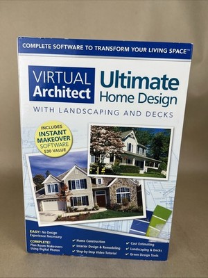 NIB Virtual Architect Ultimate Home Design Software Home Landscape Decks Win 10