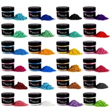 Rolio Premium Mica Powder Pearlescent Color Pigment - Art Set for Epoxy Resin...