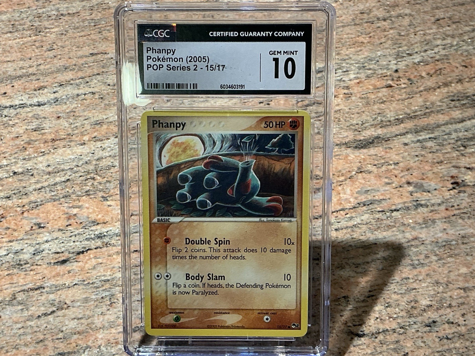 Pokemon Phanpy 2005 POP Series 2 15/17 CGC 10