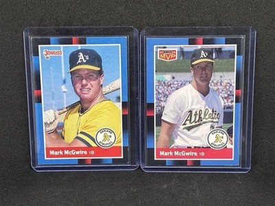 Lot 3 verschiedene Mark McGwire 1988 Donruss und 1988 Partitur