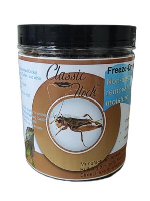 3.5oz Freeze-Dried Cricket   High Protein Reptile & Amphibian Food for Health...