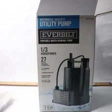 Everbilt 1/3 HP Automatic Utility Pump