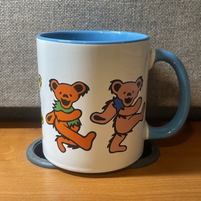 Grateful Dead Dancing Bears Coffee Mug Grateful Dead Two-Tone Blue Handle  18oz
