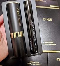 O HUI Ultimate Cover Stick Foundation Special Set #01 Milk Mascara K-Beauty