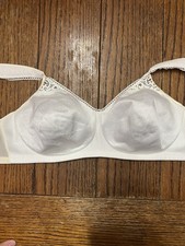 Vintage Playtex 18 Hour Bra Unlined Wirefree Style 4692 Size 38D Satin Lace
