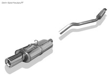 Fox Komplettanlage ab Kat Opel Astra F inkl. GSi 16V CC Fließheck 1x90mm rund