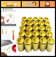 25PCS Brass Hose Ferrules 0.560in ID x 1in Long for Air  Acetylene Hose Repair