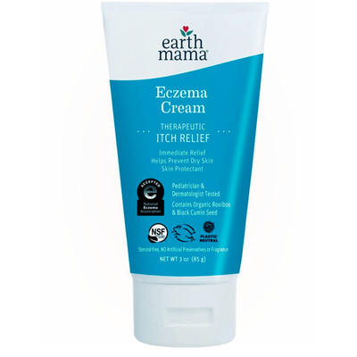 Earth Mama Eczema Cream (3 oz) - Organic Ingredients for Immediate Itch Relief