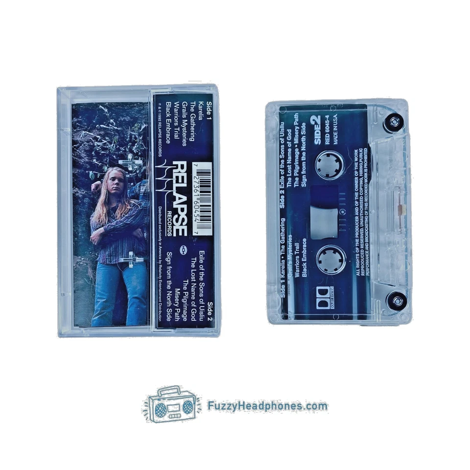 Amorphis - The Karelian Isthmus Cassette Tape (1992) Finnish Death Metal TESTED Foto 2 de 2