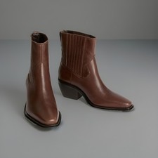 👉Marks & Spencer⭐️Womens❤️Brown Ankle👢Boots 👌UK size. 8☘️