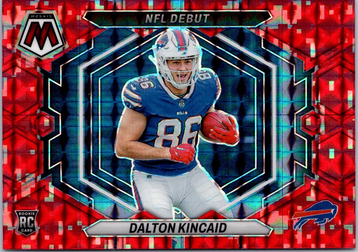 2023 Panini Mosaic #ND-20 Dalton Kincaid Camo Red Mosaic