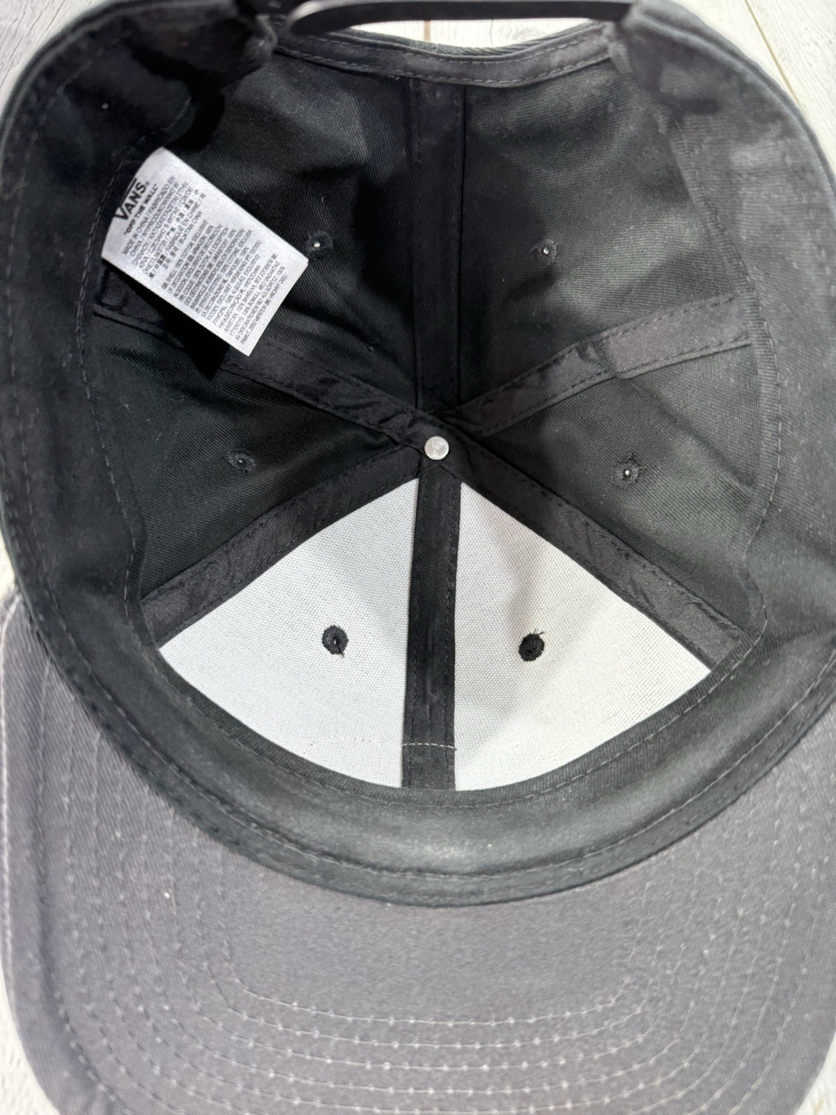 VANS Hat Snapback OTW Black Gray Patch Skateboard… - image 7