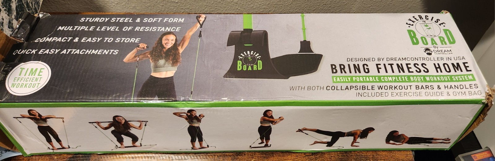 Portable Home Gym - Body Workout, EXERCISE BOARD By DreamController Open Box