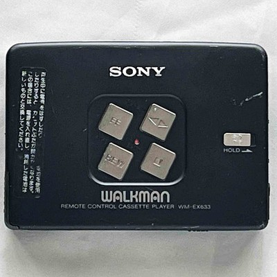 SONY WM-EX633 1996 Black Walkman Vintage Cassette Player Made in
