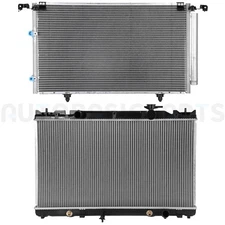 Aluminum Radiator & AC Condenser Cooling Kit For 2002-2006 Toyota Camry