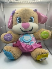 Fisher-Price Laugh Learn Smart Stages Interactive Plush Puppy TESTED WORKS