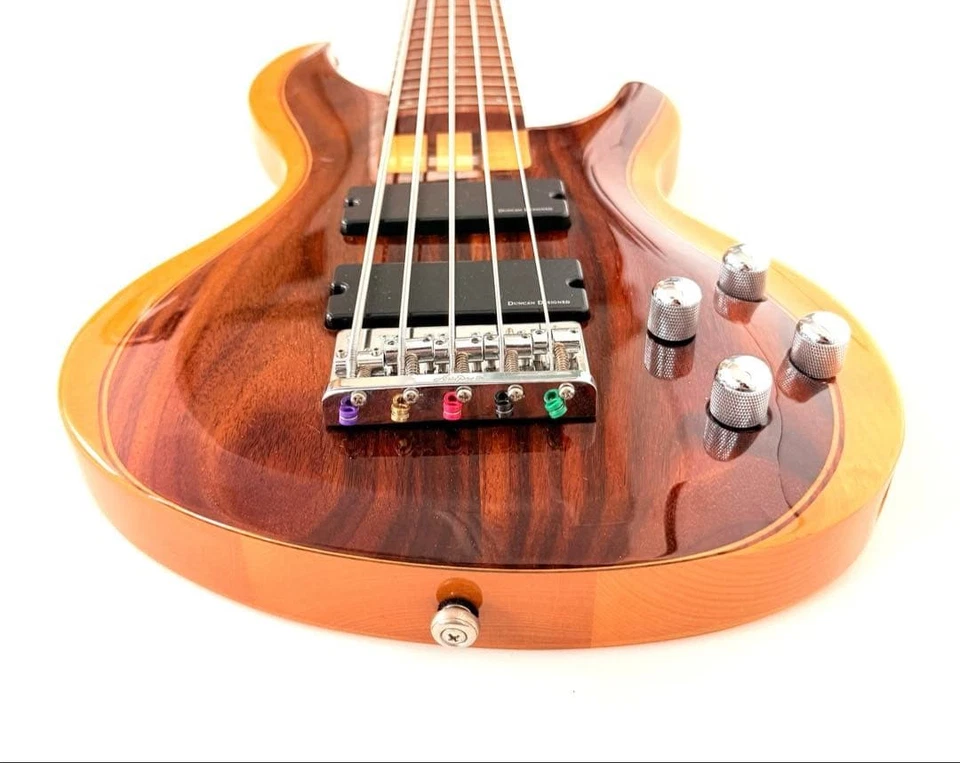 [Чрезвычайно хорошее состояние товара] Aria Pro II IGB-55ROSE 5-струнная бас-гитара Aria Pro - Изображение 4 из 4