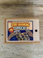 Lakeshore Learning Story Sequencing Wooden Puzzle Set Of 15 3-piece Puzzles