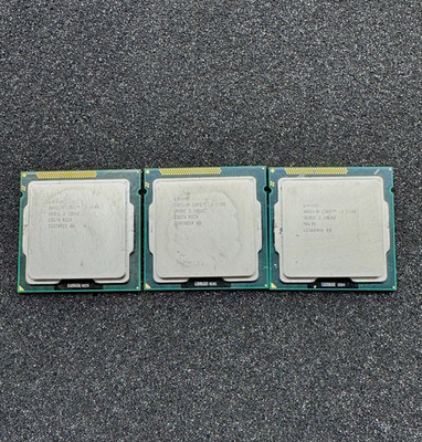 LOT OF 3 Intel Core i3-2100 3.10 GHz LGA 1155 Desktop CPU Processor SR05C