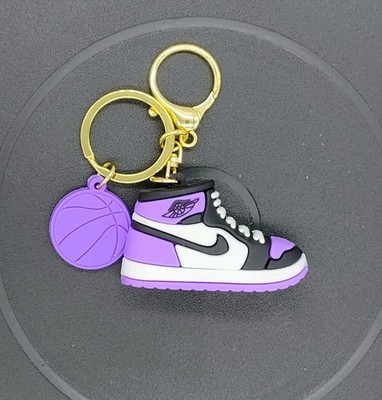Nike Air Jordan Sneaker 3D KeyChain New Purple Nike Shoes NEW