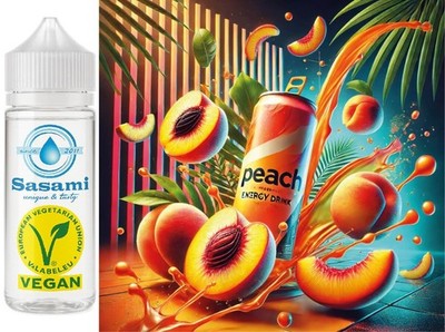 Energy Drink Peach Aroma Konzentrat - Vegan - Sasami - 10ml