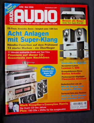 AUDIO 5/06,KEF CRESTA 3,2,1,LUXMAN L 505f,INTERVIEW,MARK KNOPLER, EMMYLOU HARRIS