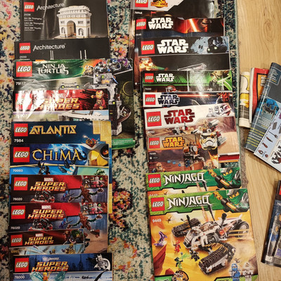 Lego Manual Lot 50+ Star Wars, Ninjago, Marvel Super Heroes, Architecture, 