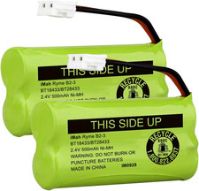 BT18433/BT28433 2.4V 500Mah Ni-Mh Cordless Phone Battery, Also Compatible with A
