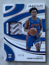2023-24 Immaculate Collection Sneaker Swatches FOTL Rookie Ausar Thompson /15 RC