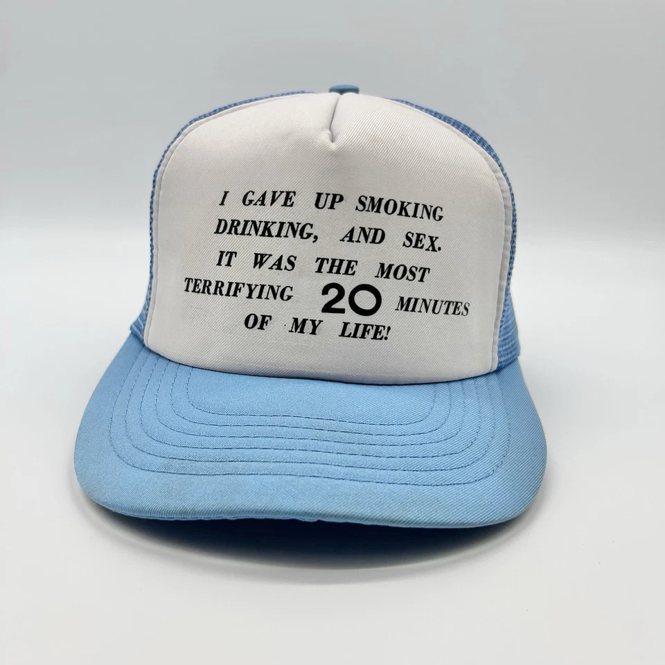 Gorra de Colección Snapback Camionero Divertida LEER Ajustable Azul Malla Humor obsceno Foto 2 de 4