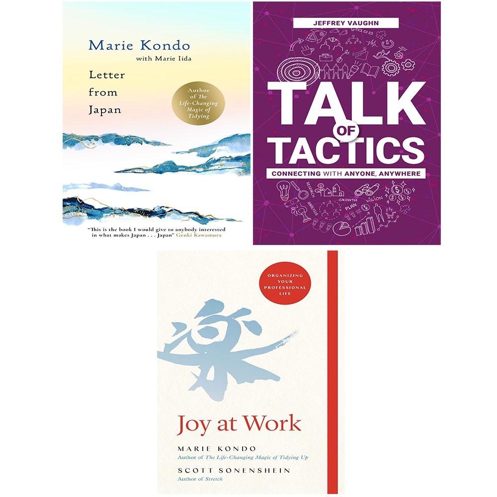 Letter From Japan, Joy at Work Marie Kondo (HB), Talk of Tactics 3 Books Set