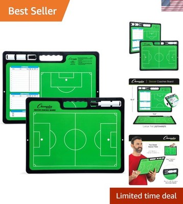 Durable Large Dry Erase Coaching Board with Full & Half Field - 16.5'' x 12.5''