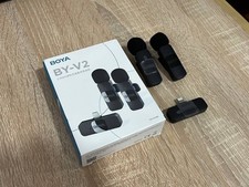 Boya BY-V2 Wireless Lavalier Microphone for iPhone iPad - 2 Transmitters  1 RX