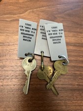 Vintage Lot Of Generic Hotel Motel Room Key Lot of 3