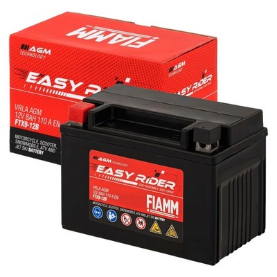 FTX9-BS MOTORRADBATTERIE FIAMM MOTOR ENERGY AGM YUASA YTX9-BS 12V 8Ah FTX9-12B