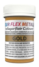 Colour Flex Gold Edible Paint Metallic Gold Edible Paint for Cake Decorating